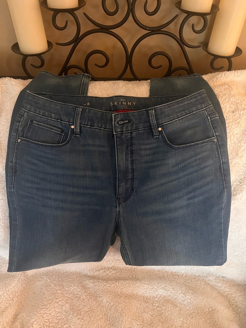 WHBM Skinny Women's Jeans — Dark Blue Skinny Fit